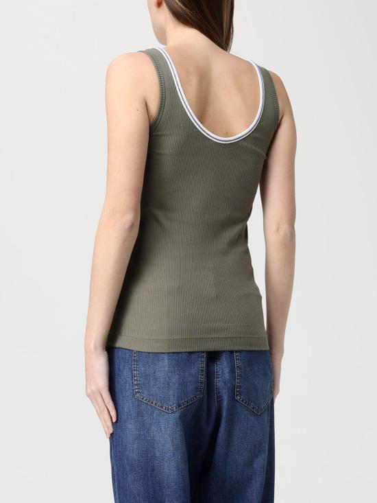 26SS 브루넬로 쿠치넬리 탑 MG902DO310 CLY21 Green - BRUNELLO CUCINELLI