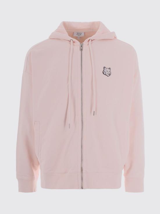 26SS 메종키츠네 폭스 헤드 지퍼 오버사이즈 후드 자켓 PM02138KM0340 0448 Violet - MAISON KITSUNE