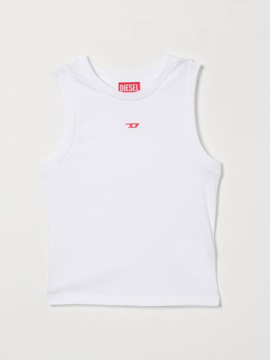 26SS [키즈] 디젤 티셔츠 J0274100YI9 K100 White