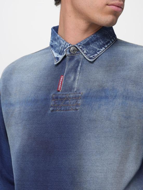 26SS 디스퀘어드2 폴로 티셔츠 S74HA1611D13192 470 Blue - DSQUARED2