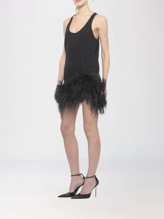 26SS 디 아티코 롱 원피스 260WCA00487JJJ073MU 100 Black - THE ATTICO