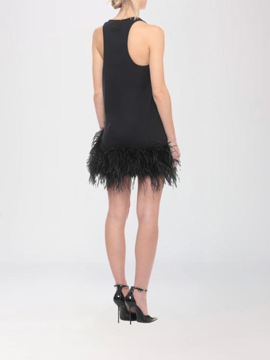 26SS 디 아티코 롱 원피스 260WCA00487JJJ073MU 100 Black - THE ATTICO