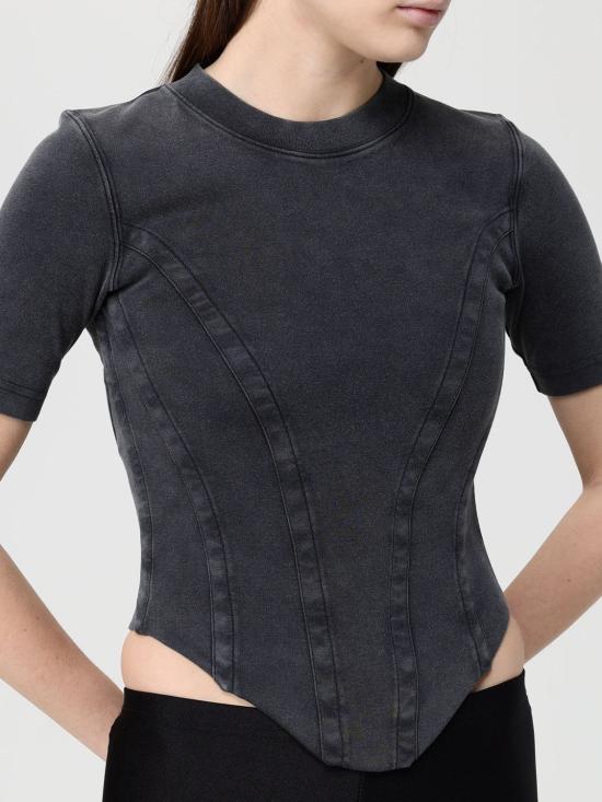 25FW 발렌시아가 반팔 티셔츠 850458 TTVF6 1055 Black 1 - BALENCIAGA