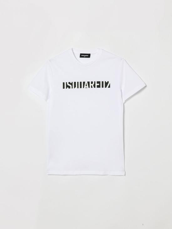 26SS [키즈] 디스퀘어드2 티셔츠 DQ3301D0ACD DQ100 White