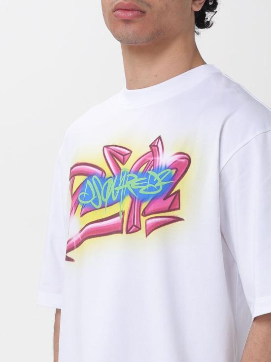 26SS 디스퀘어드2 반팔 티셔츠 S71GD1652D20033 100 White - DSQUARED2