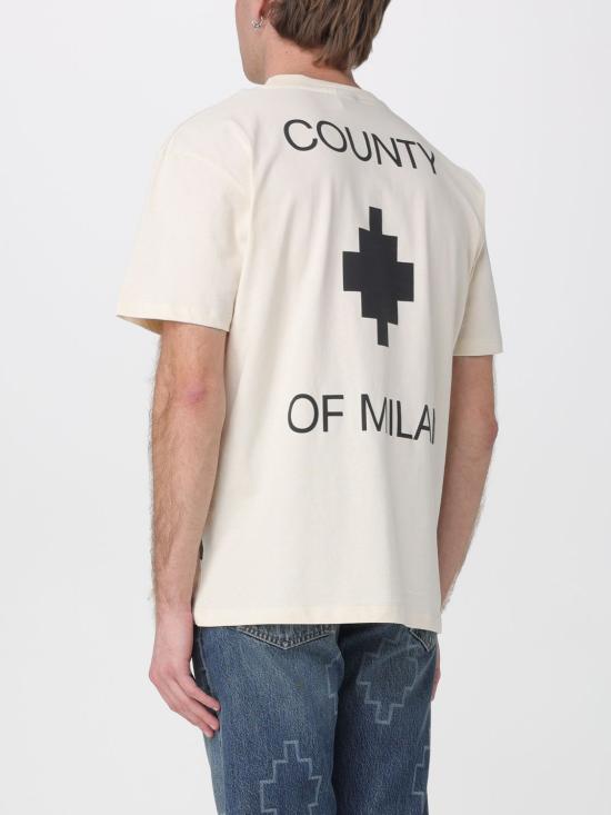 26SS 컨트리 오브 밀란 반팔 티셔츠 S6CMMATH096 412 White - COUNTY OF MILAN