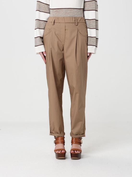 26SS 브루넬로 쿠치넬리 코튼 팬츠 M0H93P8907 C9266 Beige