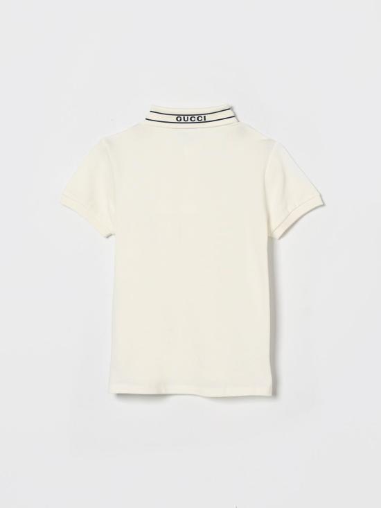 26SS [키즈] 구찌 폴로 셔츠 805405XJHNL 9024 White - GUCCI