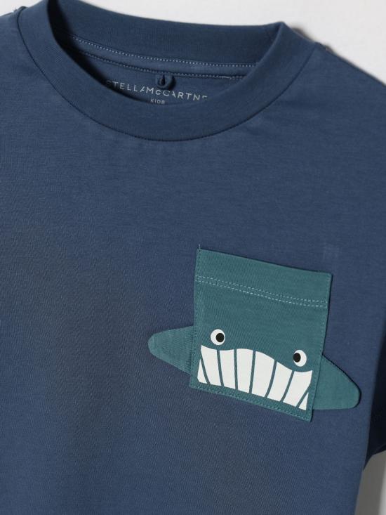 26SS [키즈] 스텔라 맥카트니 티셔츠 TY8Q51Z0434 61B Blue - STELLA MCCARTNEY