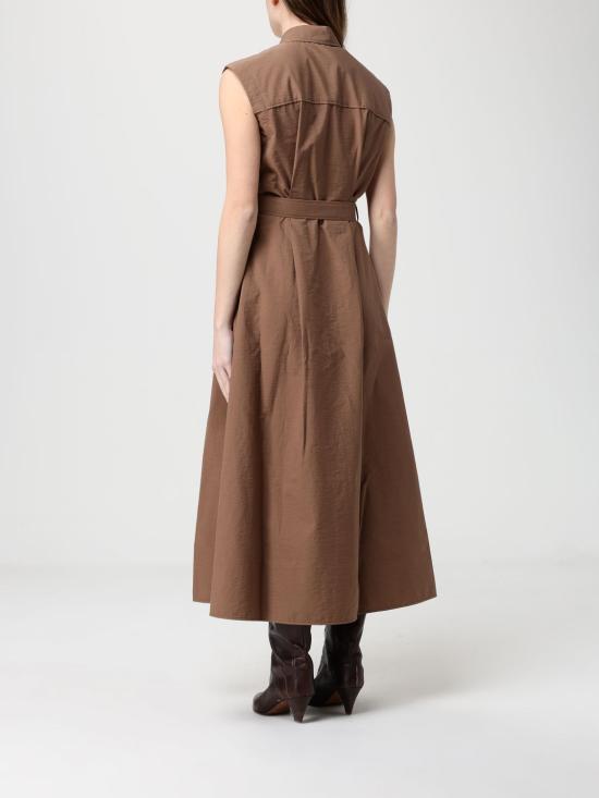 26SS 브루넬로 쿠치넬리 롱 원피스 ML140A5286 C9311 Brown - BRUNELLO CUCINELLI