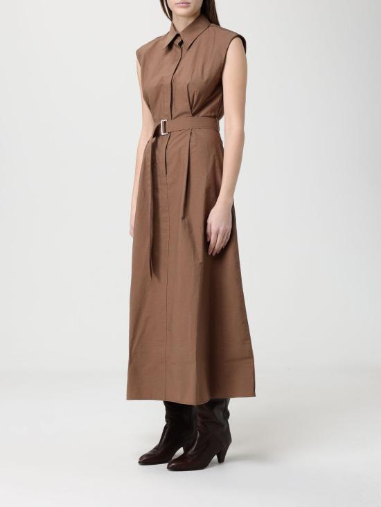 26SS 브루넬로 쿠치넬리 롱 원피스 ML140A5286 C9311 Brown - BRUNELLO CUCINELLI