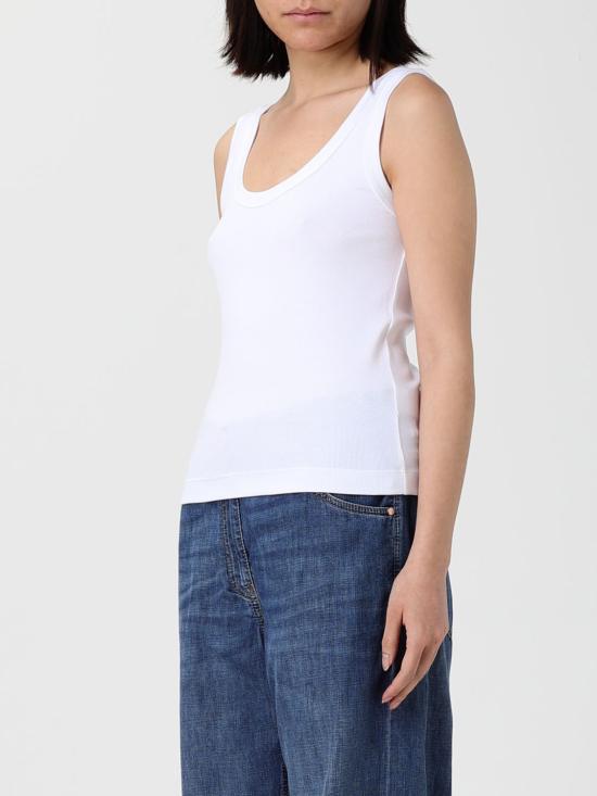 26SS 브루넬로 쿠치넬리 탑 M0TC8FX210 C159 White - BRUNELLO CUCINELLI