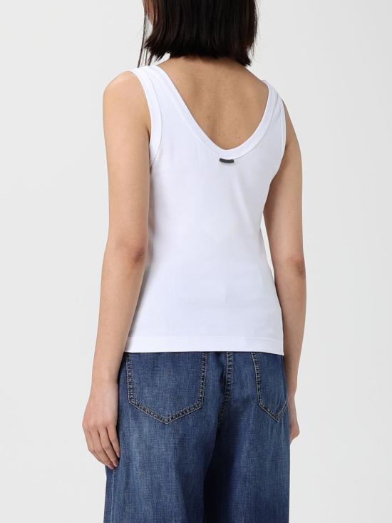 26SS 브루넬로 쿠치넬리 탑 M0TC8FX210 C159 White - BRUNELLO CUCINELLI