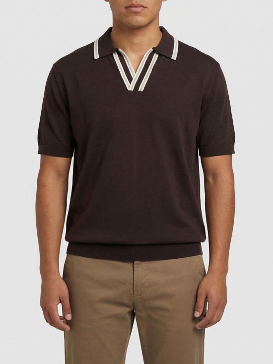 26SS 파올로페코라 폴로 티셔츠 A031F200 2345 Brown