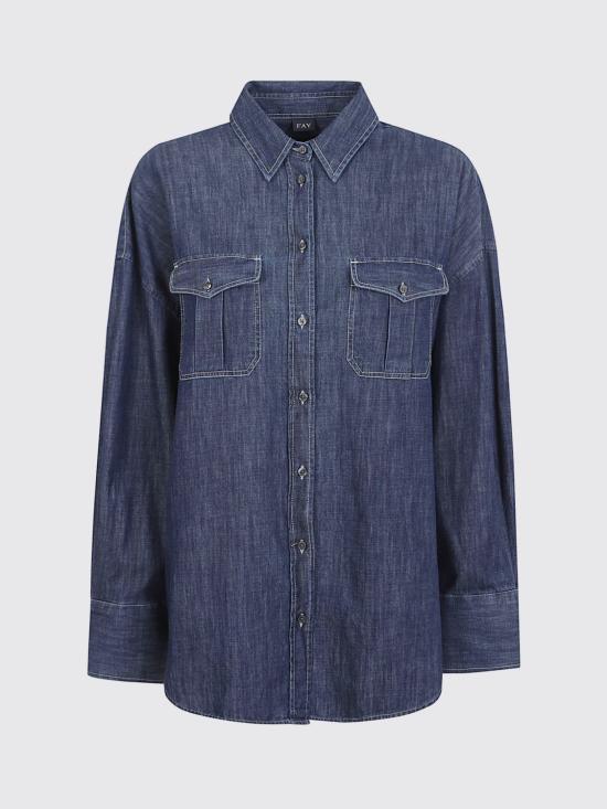 26SS 페이 셔츠 NCWA152577LZGS U204 Blue - FAY