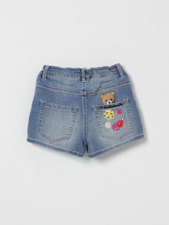 26SS [키즈] 모스키노 쇼츠/버뮤다 HDQ01XLXE62 40386 Denim - MOSCHINO