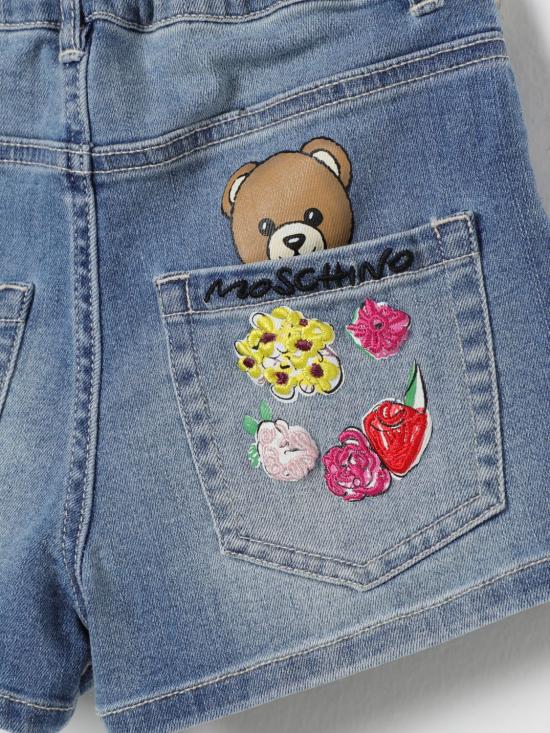 26SS [키즈] 모스키노 쇼츠/버뮤다 HDQ01XLXE62 40386 Denim - MOSCHINO