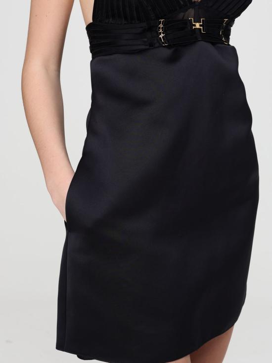 26SS 엘리자베타프랜치 롱 원피스 AB95062E2 110 Black - ELISABETTA FRANCHI