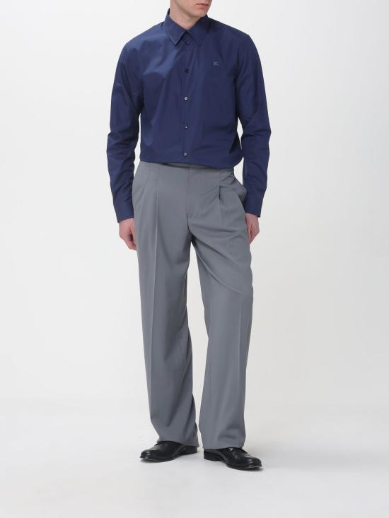 26SS 버버리 레귤러핏 코튼 포플린 셔츠 8122006 Blue - BURBERRY