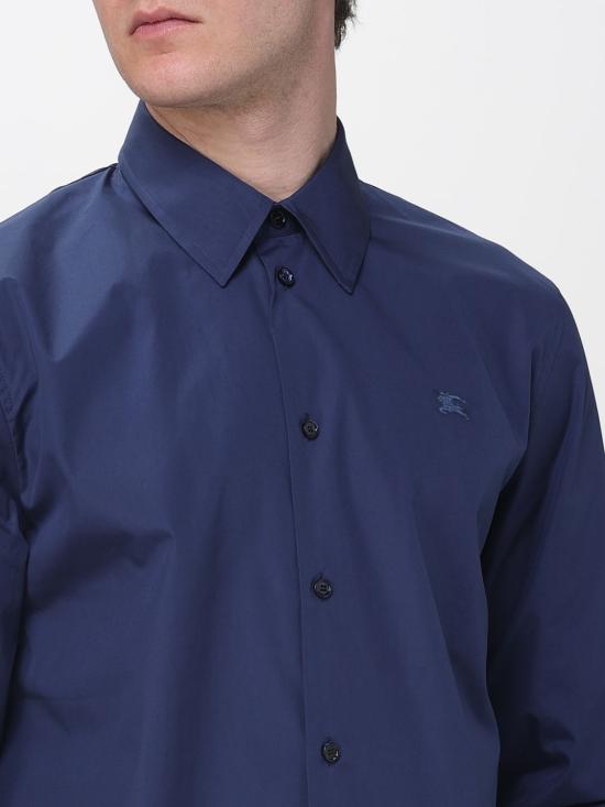 26SS 버버리 레귤러핏 코튼 포플린 셔츠 8122006 Blue - BURBERRY