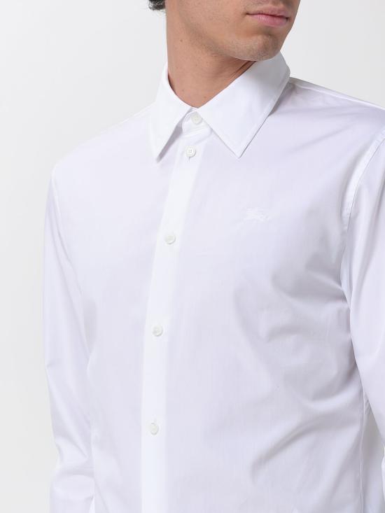 26SS 버버리 레귤러핏 코튼 포플린 셔츠 8122007 White - BURBERRY