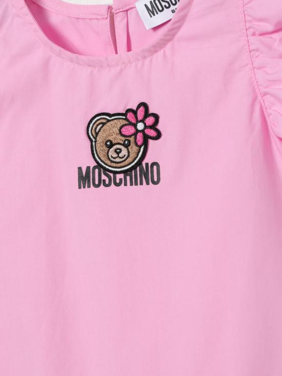 26SS [키즈] 모스키노 점프수트 MDV0D6LLA10 51473 Pink - MOSCHINO