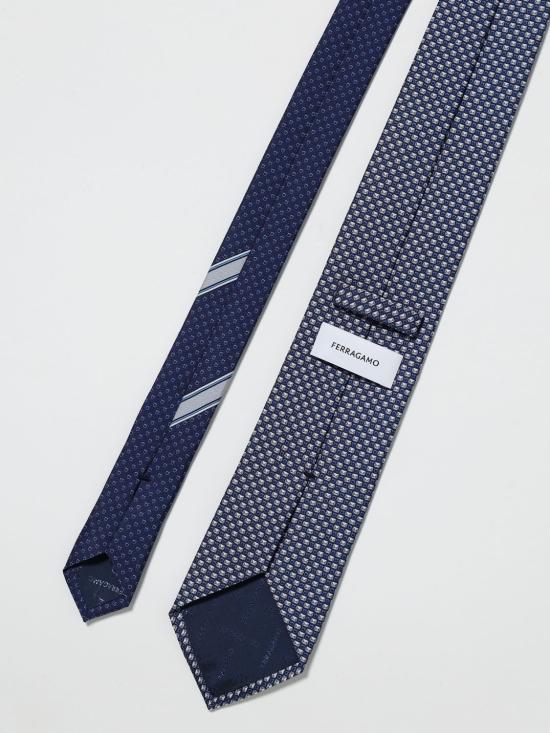 26SS 살바토레 페라가모 넥타이 351332 789213 002 Navy - SALVATORE FERRAGAMO