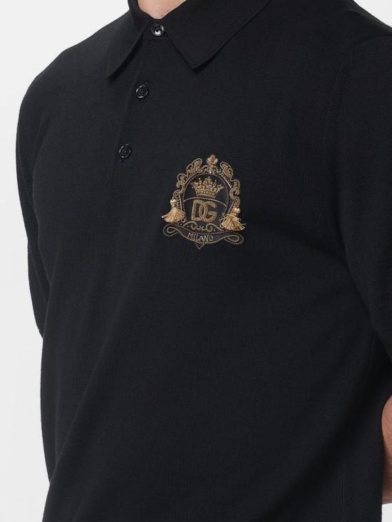 26SS 돌체앤가바나 폴로 티셔츠 GXZ02ZJDVG8 N0000 Black - DOLCE & GABBANA