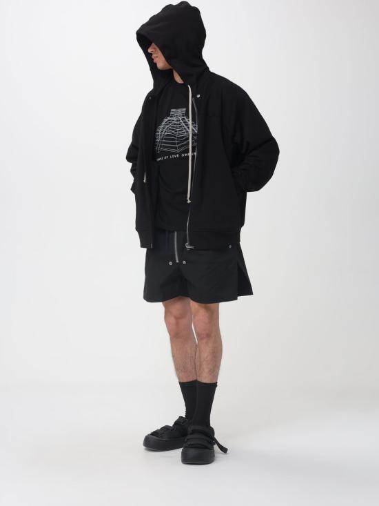 26SS 릭 오웬스 반팔 티셔츠 RR01F2232JAEP16 0911 Black - RICK OWENS