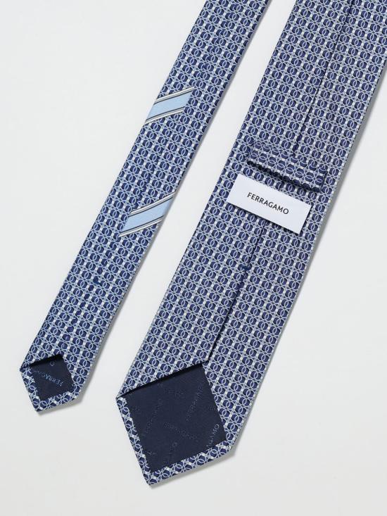 26SS 살바토레 페라가모 넥타이 351317 788964 002 Navy - SALVATORE FERRAGAMO