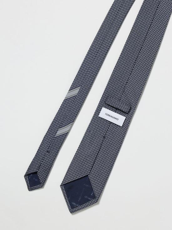 26SS 살바토레 페라가모 넥타이 351312 788891 001 Navy - SALVATORE FERRAGAMO