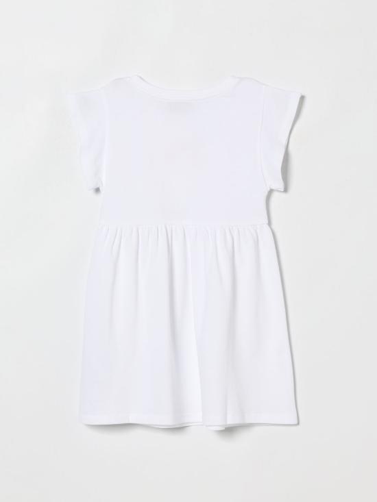 26SS [키즈] 모스키노 원피스 HDV0HQLFA06 10101 White - MOSCHINO