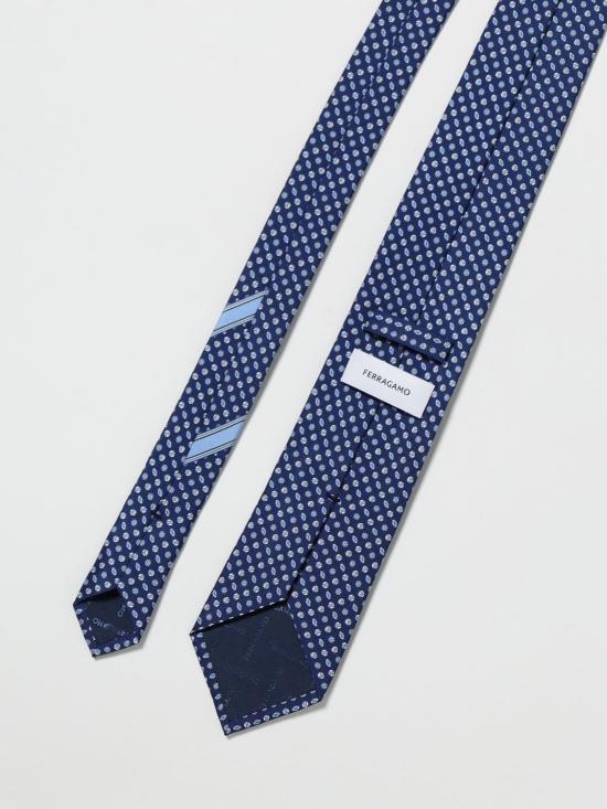 26SS 살바토레 페라가모 넥타이 351310 788868 002 Navy - SALVATORE FERRAGAMO