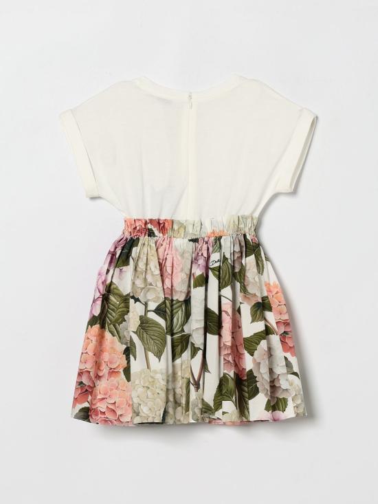 26SS [키즈] 돌체앤가바나 원피스 L5JDAUG7PQP S9000 White - DOLCE & GABBANA