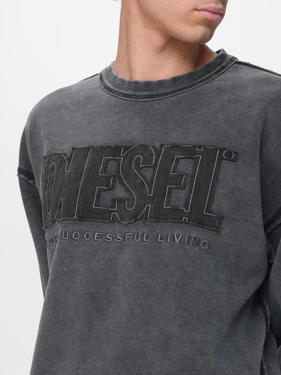 26SS 디젤 긴팔 티셔츠 A204630KMAG 9XX Black - DIESEL