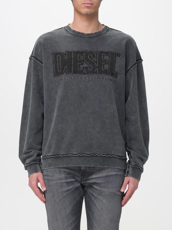 26SS 디젤 긴팔 티셔츠 A204630KMAG 9XX Black