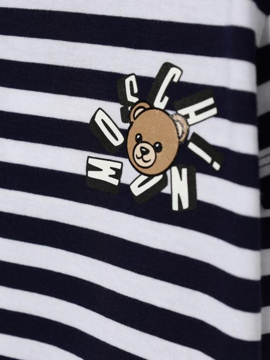 26SS [키즈] 모스키노 원피스 HDV0HNLAE10 83686 White - MOSCHINO