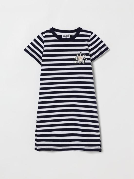 26SS [키즈] 모스키노 원피스 HDV0HNLAE10 83686 White