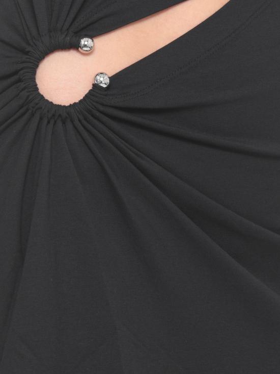 26SS 파코라반 롱 원피스 26PJRO243CO0555 P001 Black - PACO RABANNE