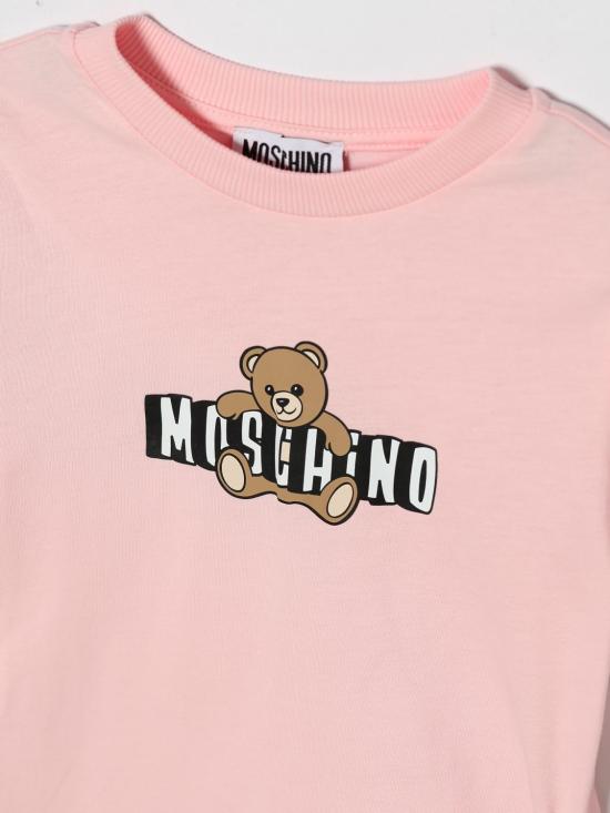26SS [키즈] 모스키노 티셔츠 HZM058LAA03 50209 Pink - MOSCHINO