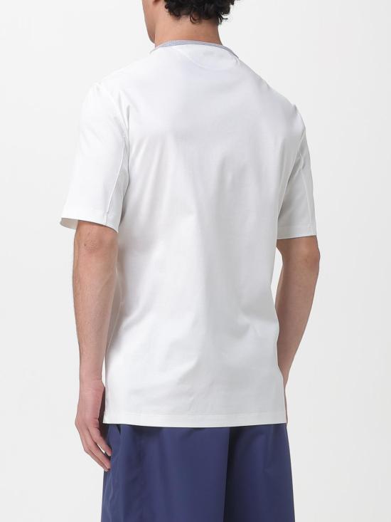 26SS 브루넬로 쿠치넬리 로고 티셔츠 M0B131001G CFR27 White - BRUNELLO CUCINELLI