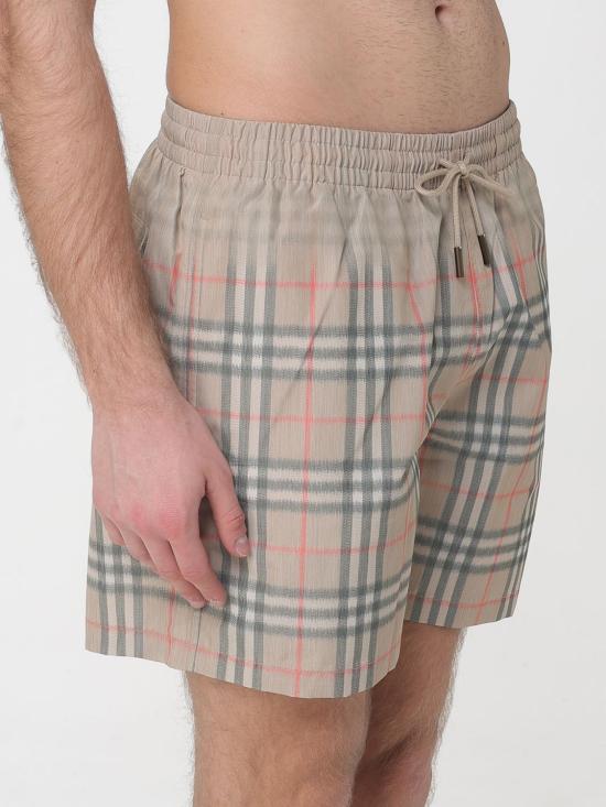 26SS 버버리 그라데이션 체크 스윔팬츠 8121695 Beige - BURBERRY