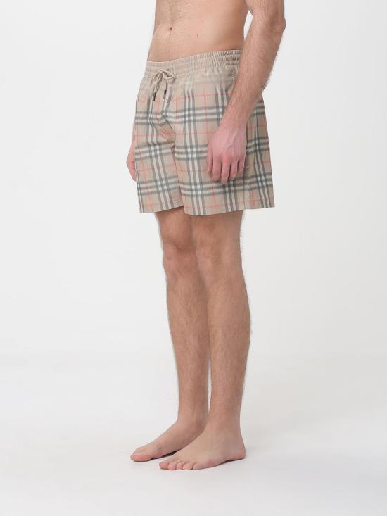 26SS 버버리 그라데이션 체크 스윔팬츠 8121695 Beige - BURBERRY