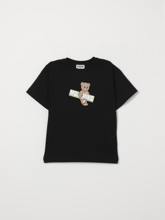 26SS [키즈] 모스키노 티셔츠 HYM03SLFA07 60100 Black