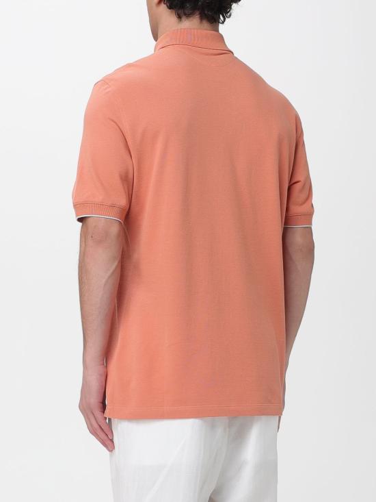 26SS 브루넬로 쿠치넬리 피케 폴로 셔츠 ME8548788 CBG36 Orange - BRUNELLO CUCINELLI