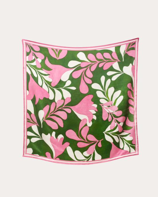  Frances Valentine 머플러/스카프 프랜시스 발렌타인 실크 스카프 트리탑/핑크