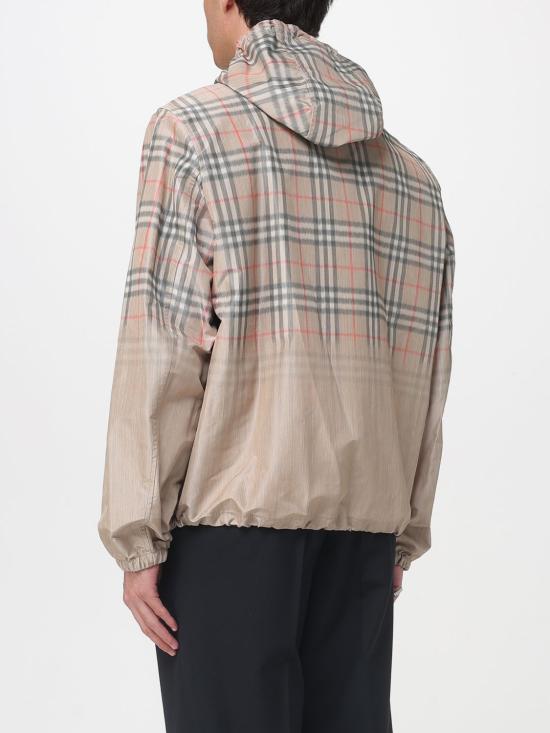 26SS 버버리 그라디언트 체크 후드 자켓 8118831 Beige - BURBERRY