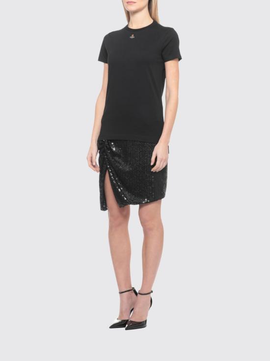 26SS 비비안웨스트우드 PERU 페루 ORB 반팔 티셔츠 3G010017J001M N401 Black - VIVIENNE WESTWOOD