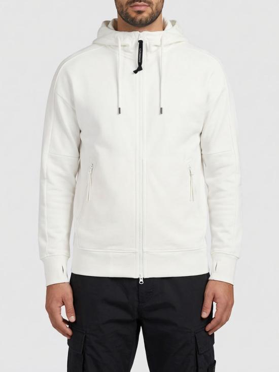 26SS 씨피 컴퍼니 다이애그널 레이즈드 플리스 고글 스웨트셔츠 RCCMSS715A005086W 103 White