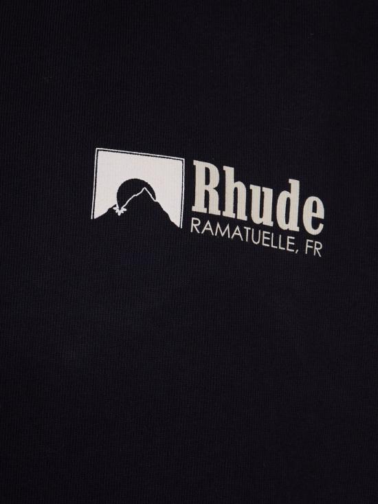 26SS 루드 반팔 티셔츠 RHPS26TT04012 6006 Black - RHUDE